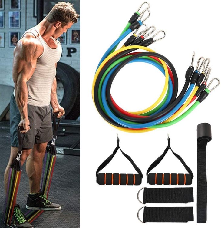 11 Pcs Resistance Band Set